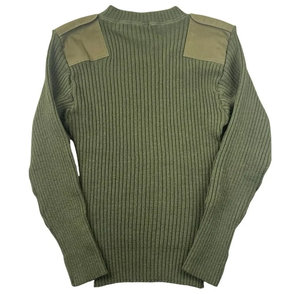 Vintage US Military Commando Sweater 100% Wool Olive Drab Valor Collection - 42